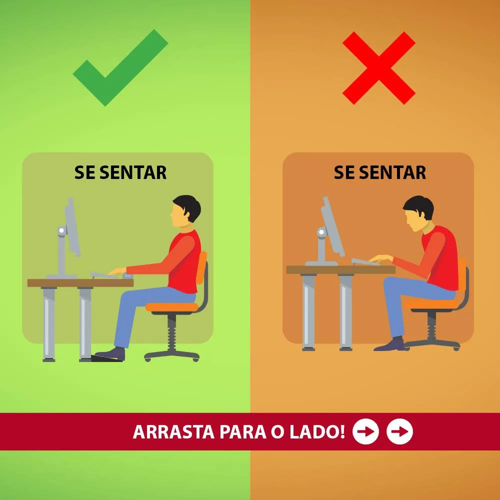 Postura correta para se sentar